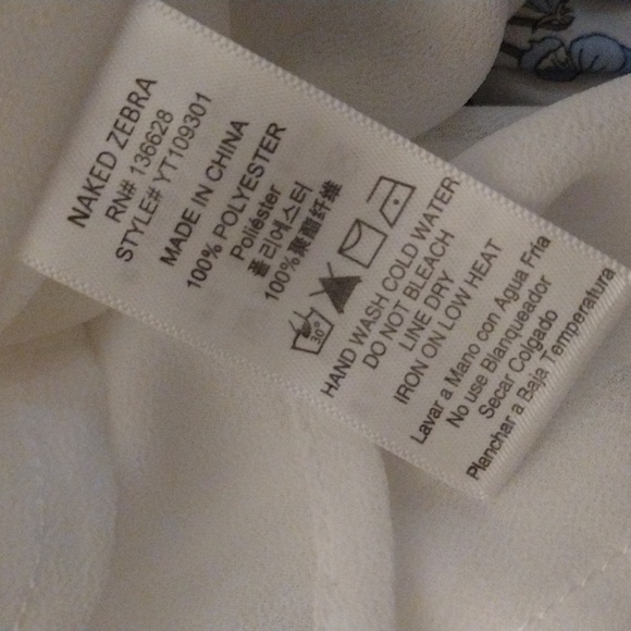 Naked zebra tank top wrap around the neck - Picture 3 of 3